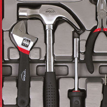 Apollo Tools 53 Piece Household Tool Kit - DT9408 detail shows hammer and portion of other tools