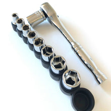 65 Piece Household and Mechanical Tool Set  wrench and sockets shown-- DT0001