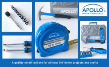 65 Piece Household and Mechanical Tool model DT0001 blue shows various details  and close up of tools