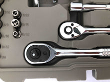 Apollo Tools 95 Piece Mechanics Tool Set in Metric and SAE close up of miscellaneous tools in the case