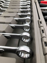 Apollo Tools 95 Piece Mechanics Tool Set in Metric and SAE detail/close up of wrenches