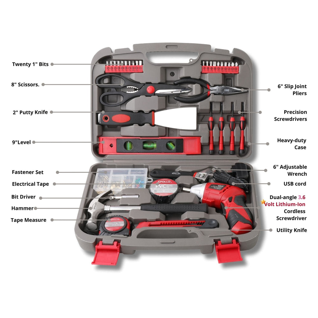 ほぼ新品！CLEL 2025AW set up 135 Piece Household Tool Set with Pivoting Dual-Angle Cordless