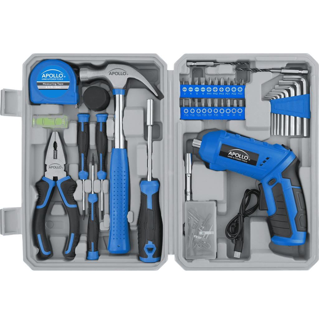 Compact 81 Piece Tool Set with 3.6V Li-Ion Rechargeable USB
