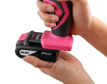 Apollo Tools 10.8 V Lithium Ion Cordless Drill battery pink lady drill set cordless drill 