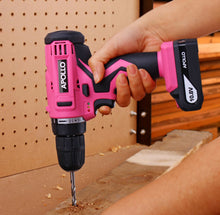 Apollo Tools 10.8 V Lithium Ion Cordless Drill pink lady drill set cordless drill