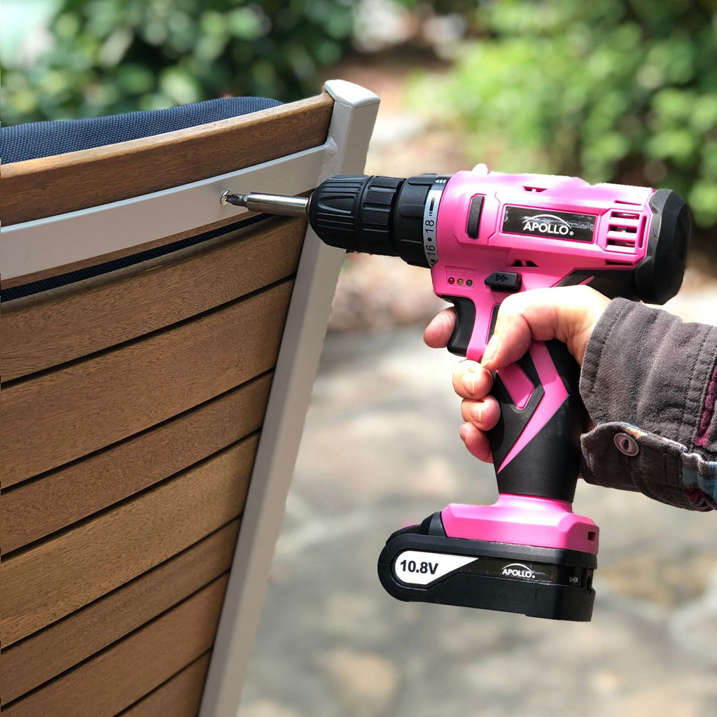 Pink Cordless Drill with donation to breast cancer research