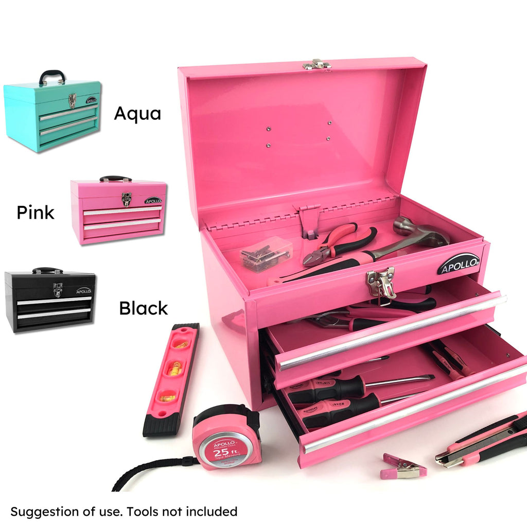 Mini 2-Drawer Pink Steel Tool Box - Amazon.com