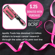 APOLLO TOOLS 13-in-1 Ratcheting Screwdriver with Bit Set – Pink -DT5021P Apollo Tools has donated over 1.6 million dollars to breast cancer research through the sale of its pink tool line.  The purchase of this product comes with a donation of $.25.