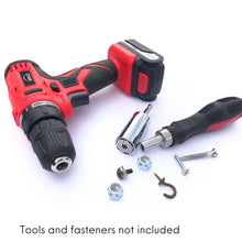 APOLLO TOOLS Universal Socket Tool and Power Drill Adapter - DT5022 show with various compatible tools and fasteners (not included)