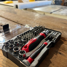 55 Piece Metric Tool Set with Ratcheting Bit Driver, Precision Bit Driver and Bit Assortment - DT5024 shown in worship setting
