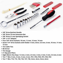 APOLLO TOOLS 56 Piece Metric Auto Tool Set In Zipper Case - DT9775 CONTENT INCLUDES: