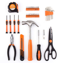 Apollo Tools 39 piece tool set DT9706OR (orange) shows all tools out of the box against white background
