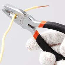 Apollo Tools 39 piece tool set DT9706OR (orange) shows pliers in use