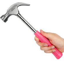 Apollo Tools 39 piece tool set model DT9706P (pink) shows hand holding pink hammer