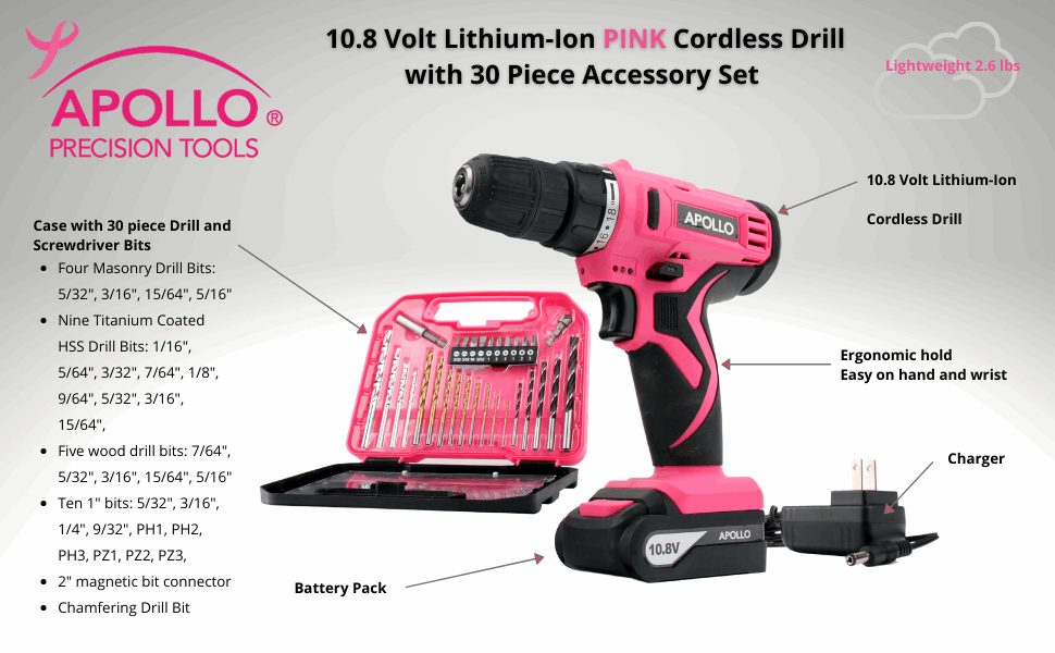 Pink power drill hot sale