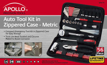 56 Piece Metric Auto Tool Set In Zipper Case - DT9775