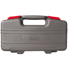 Red 39 piece general tool kit over 1 Million units sold worldwide. grey molded carrying case shown closed