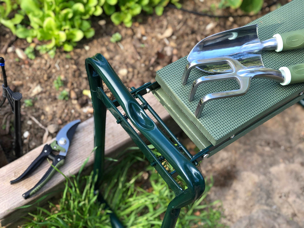 apollo garden tool set garden tool set includes apron, trowel, rake, pruner, padded kneeler – Apollo Tools