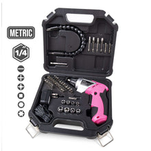 3.6 Volt Lithium-Ion Rechargeable Screwdriver with 45 Piece Accessory Set - Pink DT4944P
