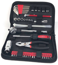56 piece SAE tool set in zippered case for glove compartment
