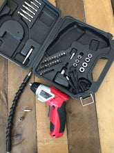 rechargeable cordless screwdriver and drill bits extension