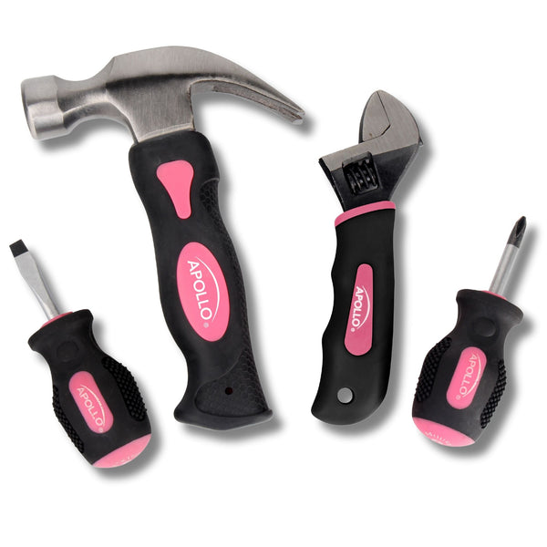 Four Piece Stubby Tool Set - Pink- DT0240P