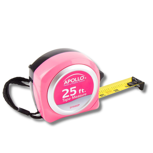 Apollo Tools 25ft. Tape Measure - Pink - DT5002P