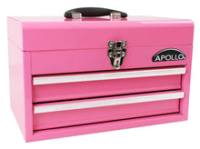 pink metal tool box tool chest with drawers apollo tools