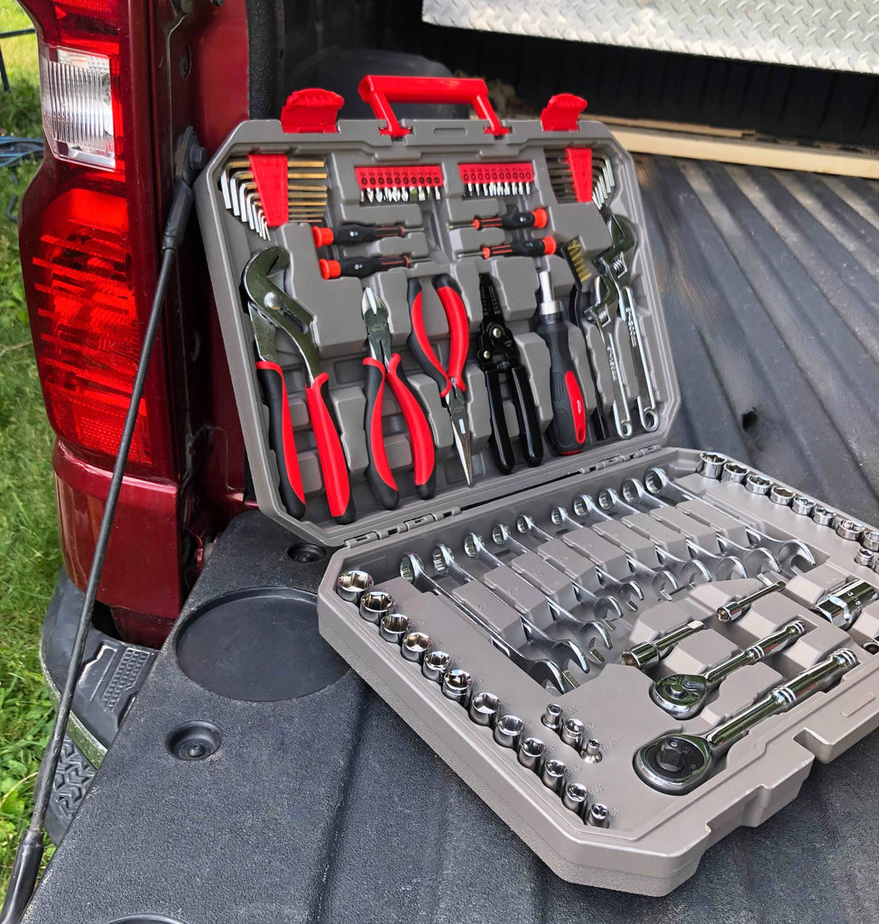 95 Piece Mechanics Tool Set in Metric and SAE for Small Engine, Mechan ...
