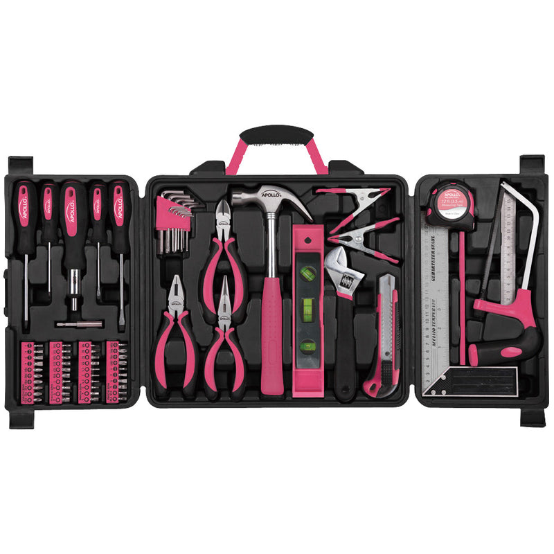 Hi-Spec Products Hi-Spec 56pc Pink Home Tool Kit for Women. Essential Hand  Tools for