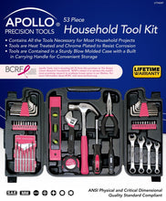 53 Piece Household Tool Kit Pink - DT9408P