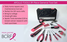 39 Piece General Pink Tool Set in Storage Case with upgraded Tool Selection DT9711P